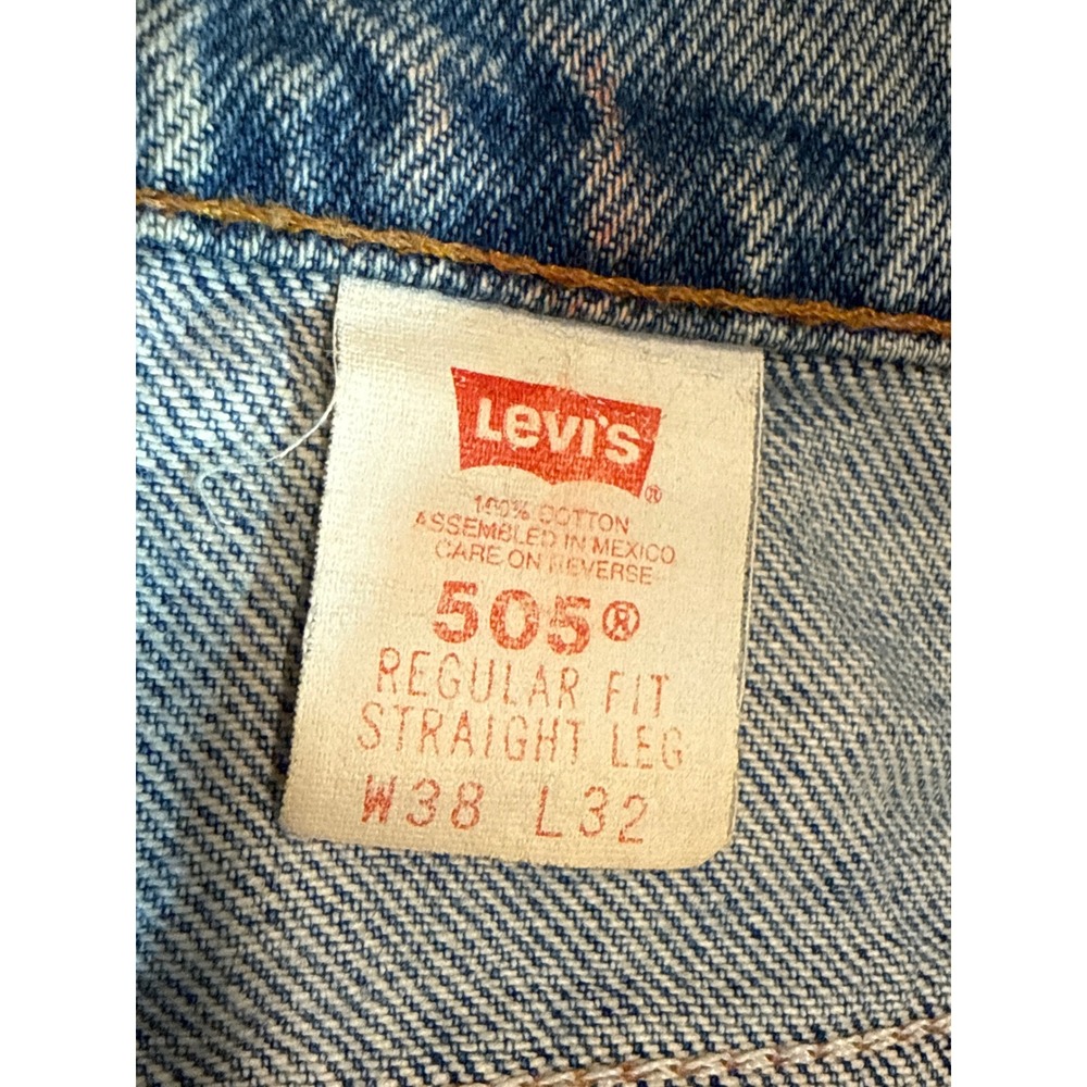 Vintage 1994 Levi's 505 Orange Tab Jeans W38x32 (Fits 36x32) Made Mexico